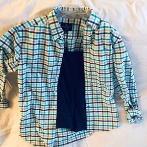 Aerospastale Checkered L/S and Navy Tank top